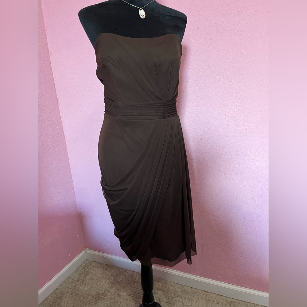 Jasmine Chiffon Strapless Formal Dress